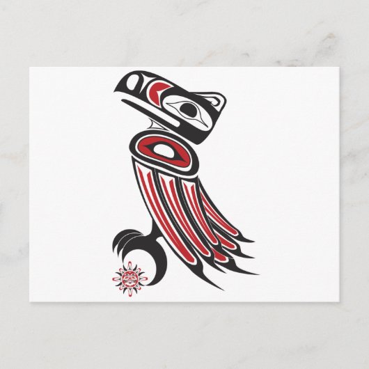 Raven stiehlt die Sonne Postkarte (Vorderseite)