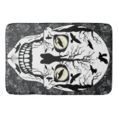 Raven Sugar Skull Skeleton Bath Mat Badematte (Vorderseite)