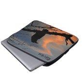 Raven Sunset Tree and Clouds Laptopschutzhülle (Vorne Knopf)