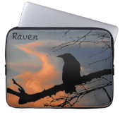 Raven Sunset Tree and Clouds Laptopschutzhülle (Vorderseite)
