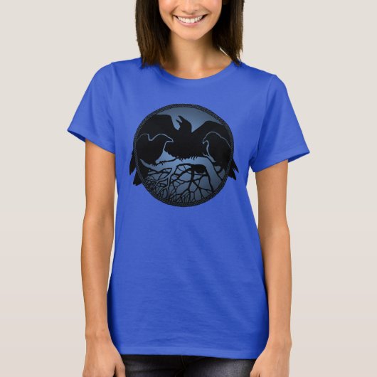 Raven T - Shirt Raven Art Bio Shirts (Vorderseite)