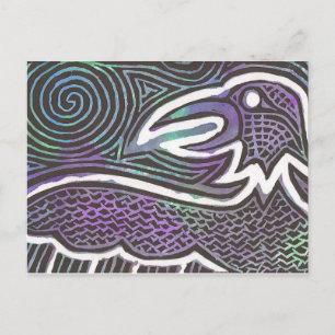 Raven Totem Postkarte
