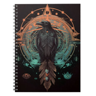 Raven Totem , Spirit Animal Crow Notebook Notizblock