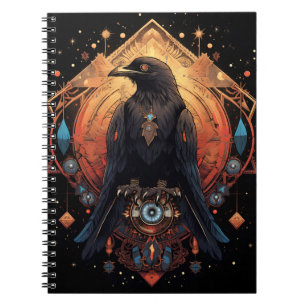 Raven Totem, Spirit Crow Notebook Notizblock