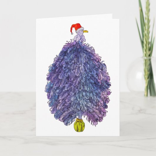 Raven Tree Feiertagskarte (Vorderseite)