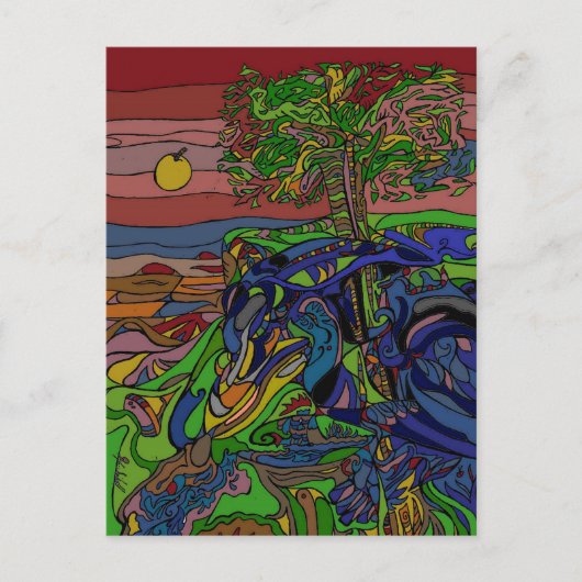 Raven Tree Postkarte (Vorderseite)