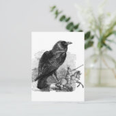 Raven und der Ritter Postkarte (Stehend Vorderseite)