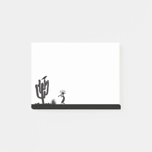 Raven und Kokopelli Post-it Klebezettel (Vorderseite)