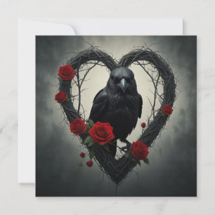 Raven Valentines  Feiertagskarte