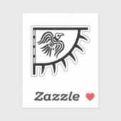 Raven Viking Banner Aufkleber (Blatt)