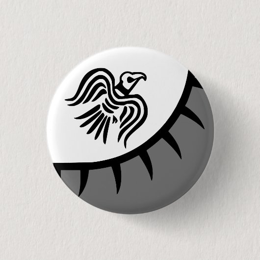 Raven Viking Banner Button (Vorderseite)