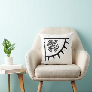 Raven Viking Banner Kissen