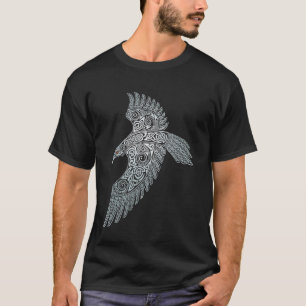 Raven Viking Valhalla North Myths Celtic Symbols T-Shirt