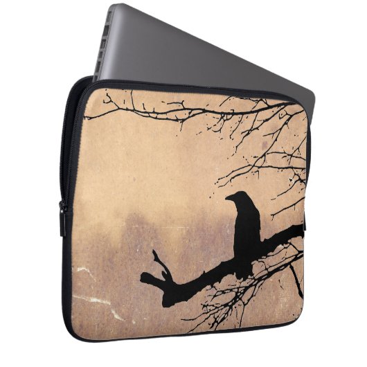 Raven von Aexandra Cook Laptopschutzhülle (Vorne Rechts)