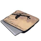 Raven von Aexandra Cook Laptopschutzhülle (Vorne Knopf)