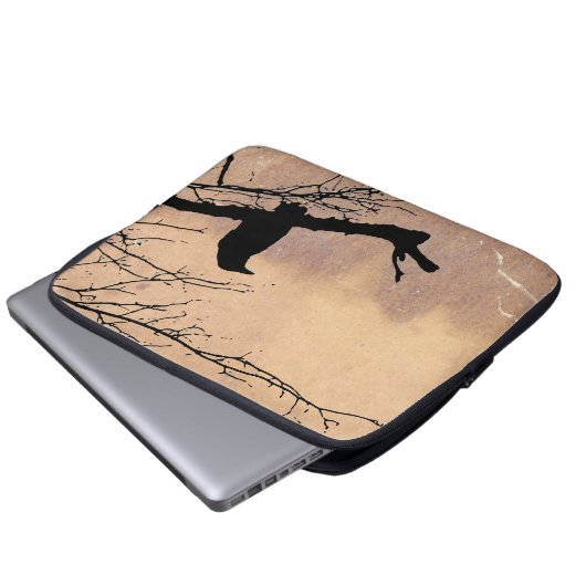 Raven von Aexandra Cook Laptopschutzhülle (Vorne Knopf)