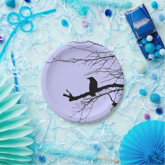 Raven von Linandara Mauve Pappteller (Party)