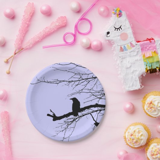 Raven von Linandara Mauve Pappteller (Party)