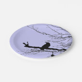 Raven von Linandara Mauve Pappteller (Schrägansicht)