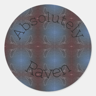 Raven von Moonlight Runder Aufkleber