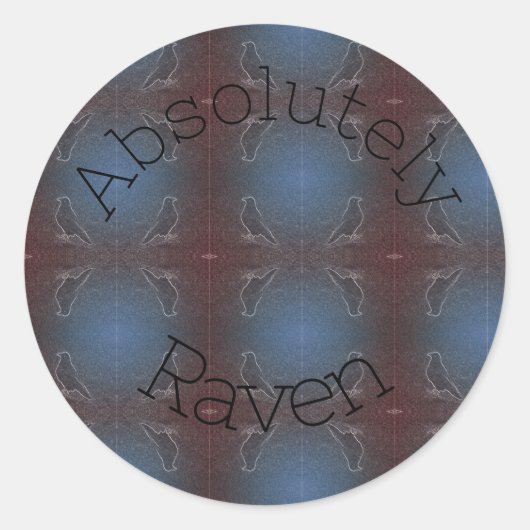 Raven von Moonlight Runder Aufkleber (Vorderseite)