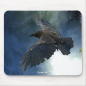 RAVEN & WASSER FALL Nature & Wildlife Mousepad (Vorne)