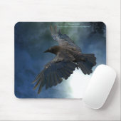 RAVEN & WASSERFALL Naturousepad Mousepad (Mit Mouse)