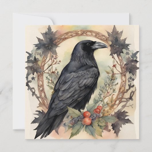 Raven Wedding Einladung (Rückseite)