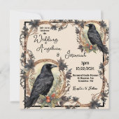 Raven Wedding Einladung (Vorderseite)