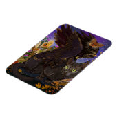 Raven Winged Autumn Magic Cat Magnet (Linke Seite)