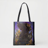 Raven Winged Autumn Magic Cat Tasche (Vorderseite)