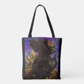 Raven Winged Autumn Magic Cat Tasche (Rückseite)