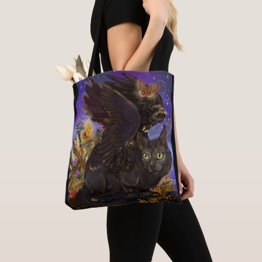 Raven Winged Autumn Magic Cat Tasche (Von Nahem)