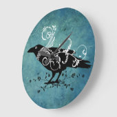 Raven & Wirbel Aquamarine Wall Clock Große Wanduhr (Winkel)