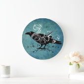 Raven & Wirbel Aquamarine Wall Clock Große Wanduhr (Zuhause)