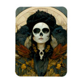 Raven Witch Fantasy Horror Goth Gothic Magnet (Vertikal)