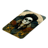 Raven Witch Fantasy Horror Goth Gothic Magnet (Linke Seite)