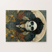 Raven Witch Fantasy Horror Goth Gothic Puzzle (Horizontal)