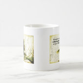 Raven with Poe Quote and Handwriting Kaffeetasse (Mittel)