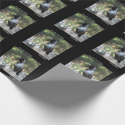 Raven Wrapping Paper Geschenkpapier (Ecke)