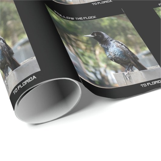 Raven Wrapping Paper Geschenkpapier (Rolleneckpunkt)