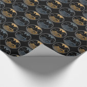 Raven Wrapping Paper Spirit Animal Rap Paper Geschenkpapier (Ecke)