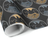 Raven Wrapping Paper Spirit Animal Rap Paper Geschenkpapier (Rolleneckpunkt)