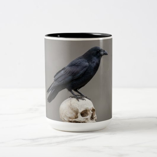 Raven Zweifarbige Tasse (Mittel)