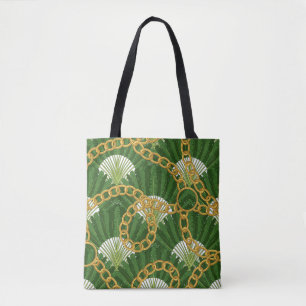 Ravenala & Gold Chains: Vintage Eleganz Tasche
