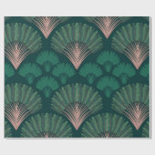 Ravenala madagascariensis seamless pattern. Vintag Geschenkpapier (Flach)
