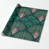 Ravenala madagascariensis seamless pattern. Vintag Geschenkpapier (Ungerollt)