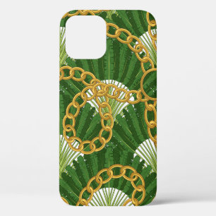 Ravenala madagascariensis und goldene Ketten. Vint Case-Mate iPhone Hülle