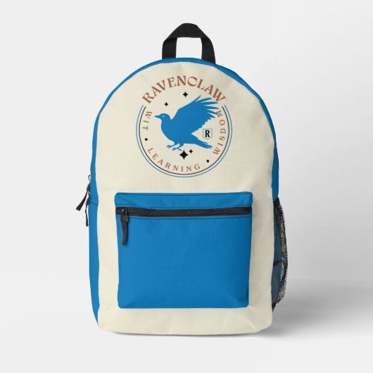 RAVENCLAW™ Blue Eagle House Pride Abzeichen Bedruckter Rucksack (Vorderseite)