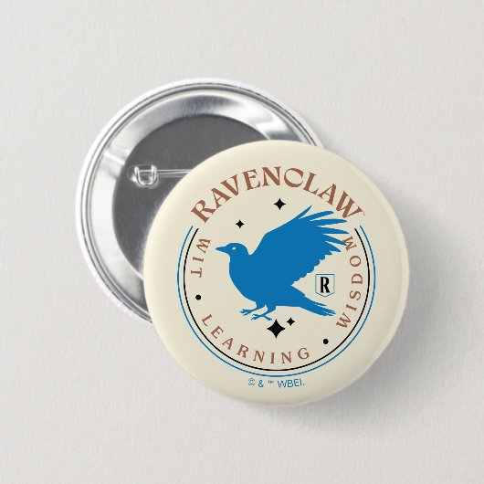 RAVENCLAW™ Blue Eagle House Pride Abzeichen Button (Vorne & Hinten)
